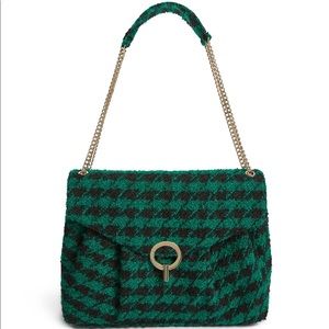 💚Sandro💚 Green Tweed Shoulder Bag